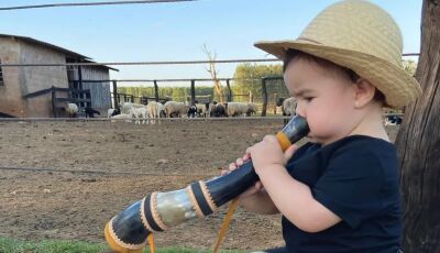 'Boiadeirinha do MS' viraliza ao postar o dia a dia na fazenda e tocar berrante nas redes sociais