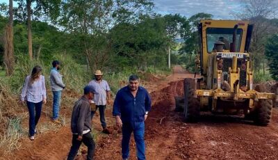 BONITO: Prefeitura inicia o levantamento da estrada que liga à Gruta do Lago Azul, veja o VÍDEO