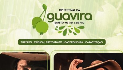 A partir desta quinta-feira começa a 18ª edição do Festival da Guavira em Bonito (MS)