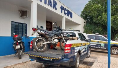 Polícia Militar recupera moto furtada e realiza prisão de pessoa evadido de custódia legal em Bonito