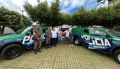 Prefeito Josmail visita 4 Cia de Policía Militar Ambiental que ganha nova viatura para policiamento.