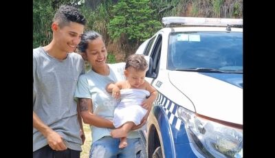 POLÍCIA MILITAR DE CAMAPUÃ AGE RÁPIDO E SALVA BEBÊ ENGASGADO
