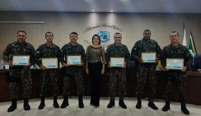 Policiais Militares Ambientais de Bonito são homenageados com moção de agradecimento pelos relevante
