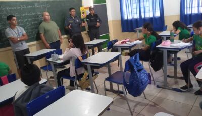 Guarda Municipal e a Polícia Militar estão presentes nas escolas urbana e rural de Bonito (MS)