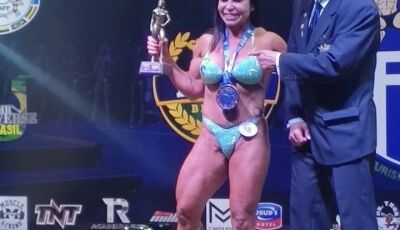 Bonitense Iara Cardoso conquista primeiro lugar em Estadual de Fisiculturismo em Três Lagoas MS 