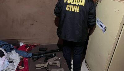 Polícia Civil apreende fuzis e prende homem por tráfico de drogas em MS
