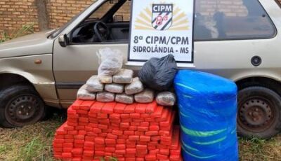 Polícia Militar de Sidrolândia prende indivíduo e apreende 149 tabletes de maconha após denúncia anô