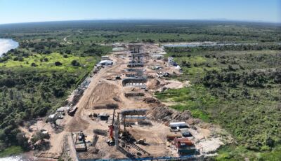 Com várias frentes de trabalho, obra da ponte da Rota Bioceânica avança no Brasil e Paraguai