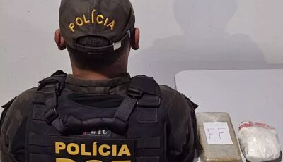 Idosa é flagrada com cocaína avaliada em R$ 91 mil em MS