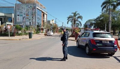 PM de Bonito prende motorista bêbado dirigindo em zigue-zague