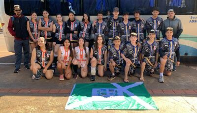 Equipes de voleibol de Bonito participam dos Jogos Escolares de MS em Dourados