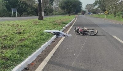 Pedestre morre após ser atropelado por motocicleta em Miranda