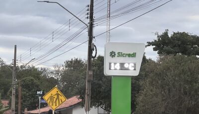 Frente Fria "da as caras" em Bonito e deve ter mínima de 7 Graus nesta Sexta Feira.