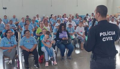 Polícia Civil realiza palestra no CREAS de Miranda sobre violência doméstica e familiar