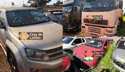 LEILÃO EM MS com 16 veículos tem Amarok a partir de R$ 18 mil e caminhão por R$ 23,4 mil; VEJA