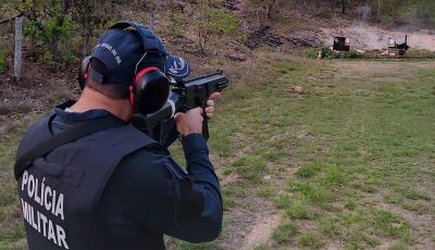 Polícia Militar realiza capacitação para manuseio da Pistola Beretta APX em Bonito  