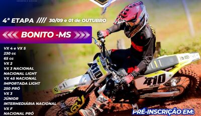 Final de semana de muita adrenalina na Copa Sul-Mato-Grossense de Velocross em Bonito MS