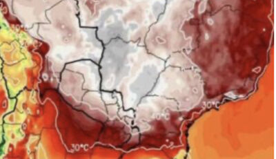 Mato Grosso do Sul está no centro da onda de calor que atinge Brasil com máximas de 45°C