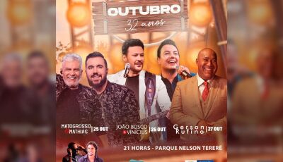 Nova Alvorada do Sul comemora 32 anos com show de MatoGrosso e Mathias / Gerson Rufino e JB Vinícius
