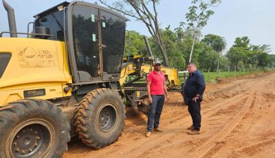 Prefeito de Bonito chega de Brasília e acompanha levantamento das estradas vicinais