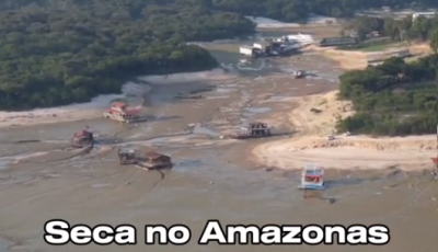 Rio Negro continua descendo e fica abaixo dos 13 metros em Manaus