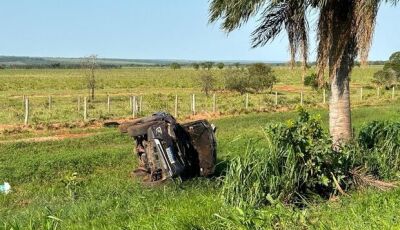 Policial e esposa morrem em grave acidente na BR-267 em MS