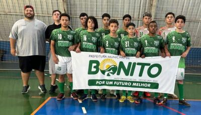 Time de Bonito é vice-campeão estadual de futsal sub-14