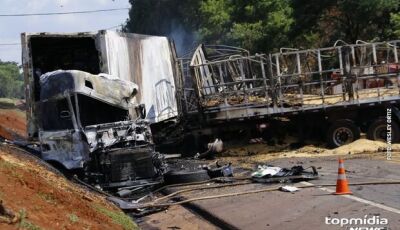 Caminhoneiro que morreu carbonizado em MS tinha 60 anos