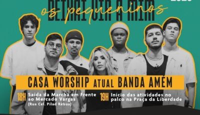 Marcha para Jesus 2023 terá show com a Banda Amém sexta-feira em Bonito