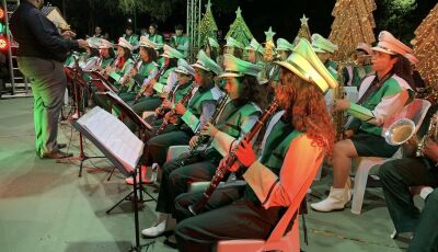 Concerto da Banda Municipal encerrou atividades de 2023 do projeto em noite especial em Bonito