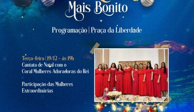 Cantata de Natal acontece hoje na Praça da Liberdade