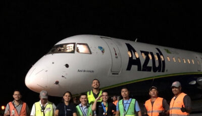Aeroporto de Bonito MS realiza primeiro voo noturno.