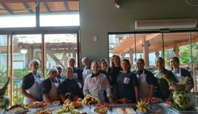 Curso de Decoração com Frutas e Legumes foi realizado em Bonito 