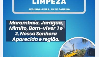 Mutirão de limpeza será realizado na próxima segunda-feira em Bonito