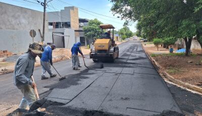 Bonito retoma recapeamento das ruas 31 de março e adjacentes