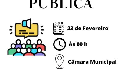 Audiência Pública referente ao 3&ordm; Quadrimestre do exercício de 2023 acontece em Bonito