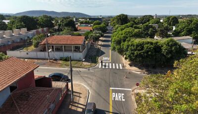 Ruas de Bonito são sinalizadas e asfaltadas nesta segunda-feira