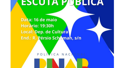 Bonito realiza Escuta Pública para discutir a Política Nacional Aldir Blanc