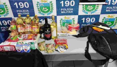 Polícia prende homem suspeito de furtar alimentos que seriam trocados por drogas em Aquidauana 