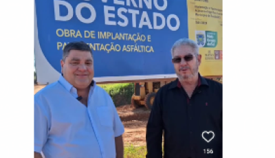 Prefeito de Bonito agradece obra de pavimentação na via de acesso ao Frigorífico Franca Comercial 