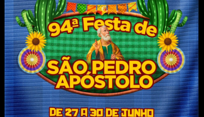 94ª edição da Festa São Pedro Apóstolo acontece de 27 a 30 de junho 