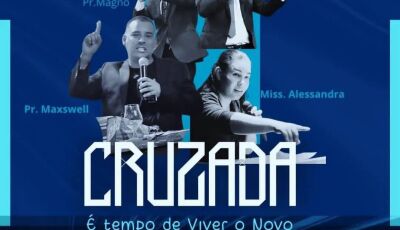 Cruzada evangelística Comunidade Evangélica Cristo para todos dias 6,7,8 e 9 de junho. 