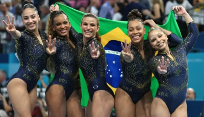 Brasil é bronze por equipes na ginástica nas Olimpíadas 2024