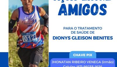 Amigos e Familiares realizam ação entre amigos para  Dionys Gleisson Benites. 