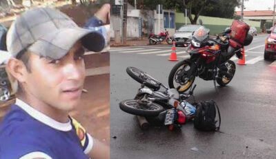 Motociclista morto em acidente é identificado pelo irmão em MS