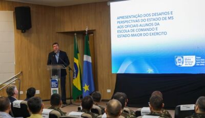 Oficiais do Exército são recebidos pelo Governo de MS e conhecem desafios e perspectivas do Estado