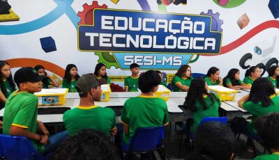 Sesi e Fundação de Turismo de MS levam formação tecnológica para alunos da rede pública em Bonito