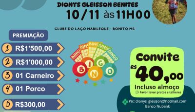 Bingo e Churrasco em Prol de Dionys Gleisson Benites