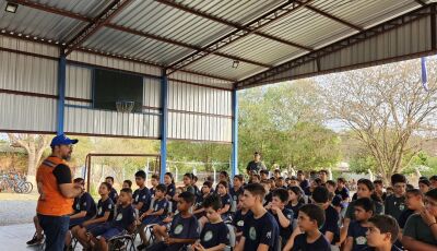 Defesa Civil de Bonito Promove Palestra Educativa no Instituto Mirim sobre Combate a Incêndios  