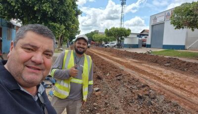 Prefeito Josmail Rodrigues visita obras em Bonito